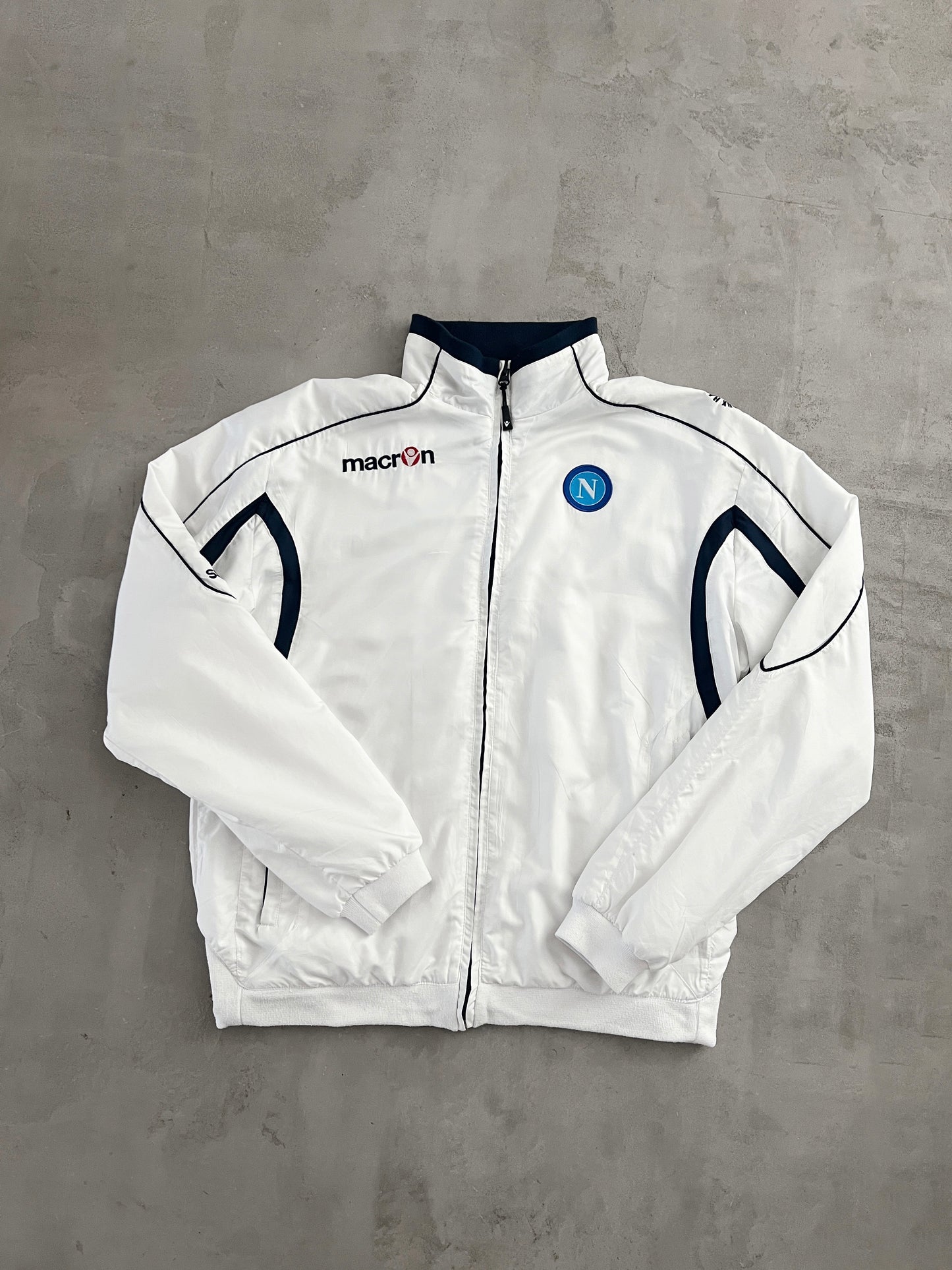 WHITE SSC NAPOLI TRACK JACKET - 2000S - M/L