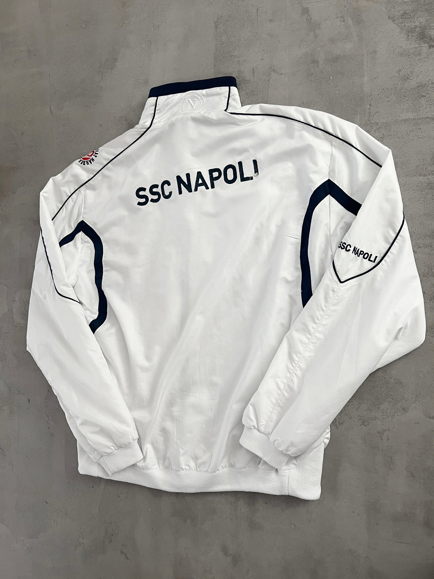 WHITE SSC NAPOLI TRACK JACKET - 2000S - M/L