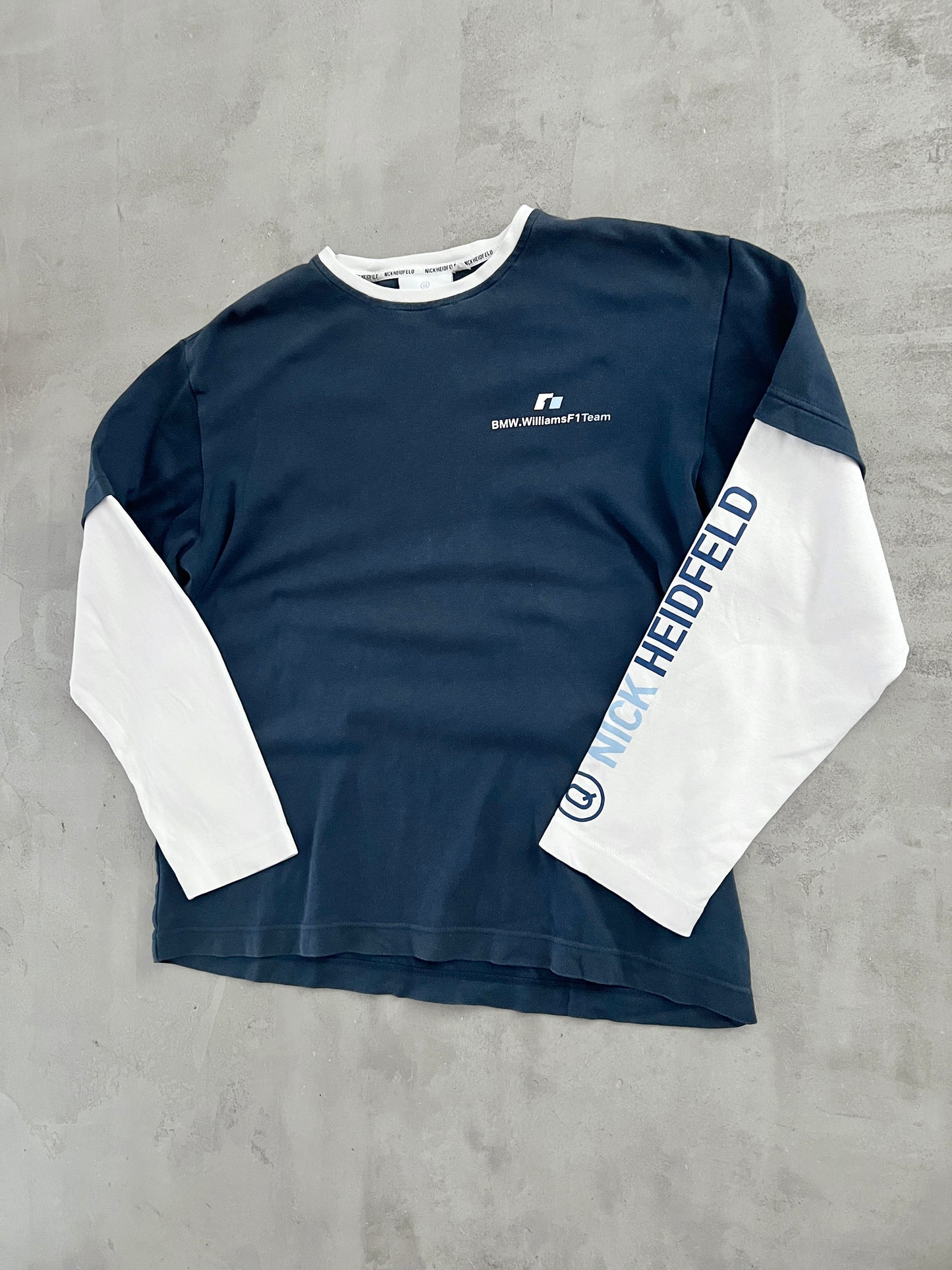 NAVY BMW LONGSLEEVE - 2000S - M