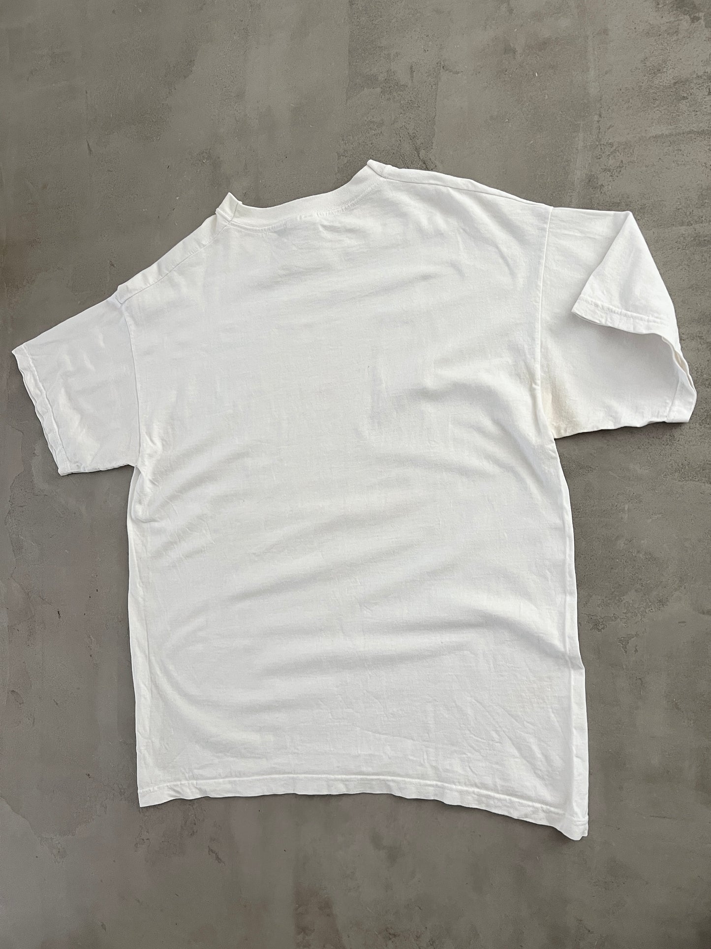 WHITE PARIS MARATHON TEE - 2003 - L