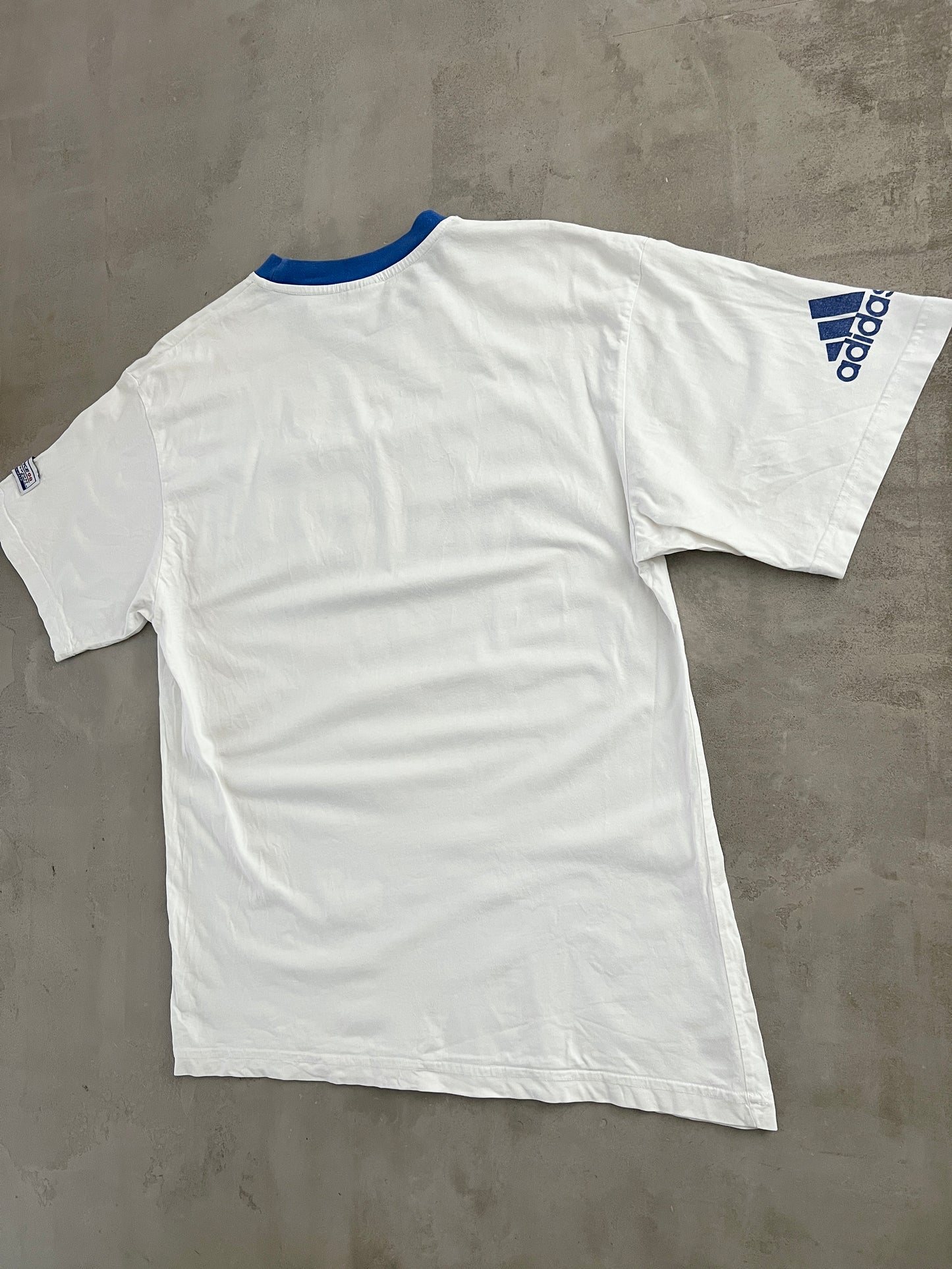 WHITE ITALY WORLD CUP TEE - 1998 - XL/L