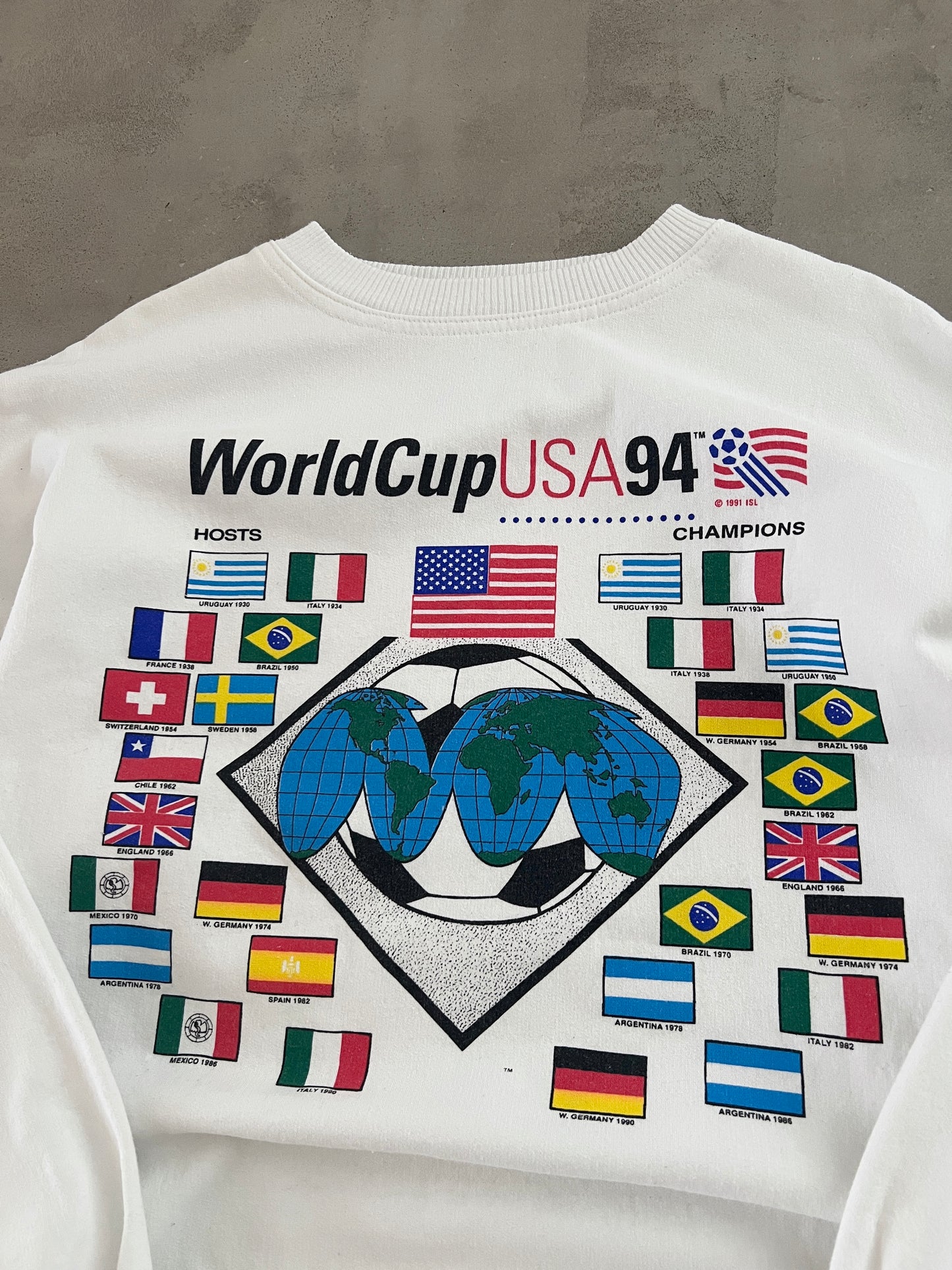 WHITE USA WORLD CUP 1994 SWEATER - L