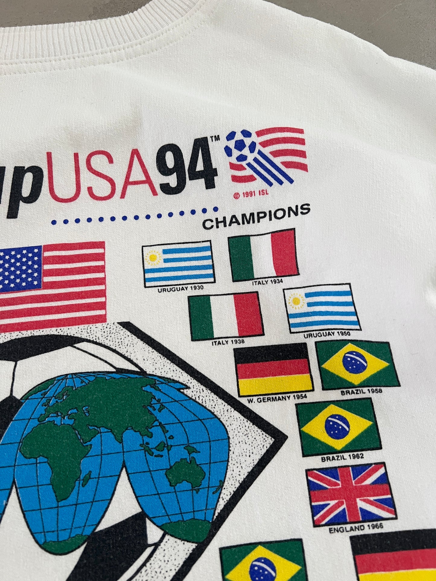 WHITE USA WORLD CUP 1994 SWEATER - L