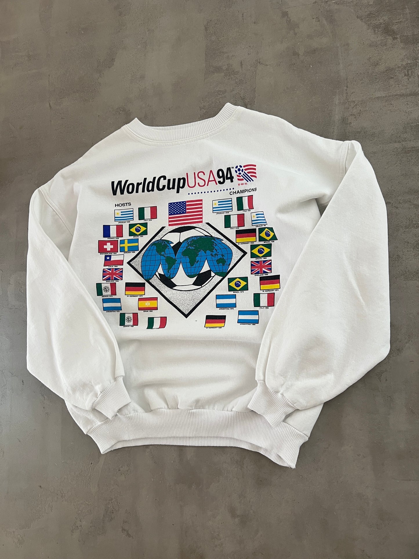WHITE USA WORLD CUP 1994 SWEATER - L