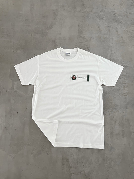 WHITE FRENCH OPEN TENNIS TEE - 2000S - L/XL