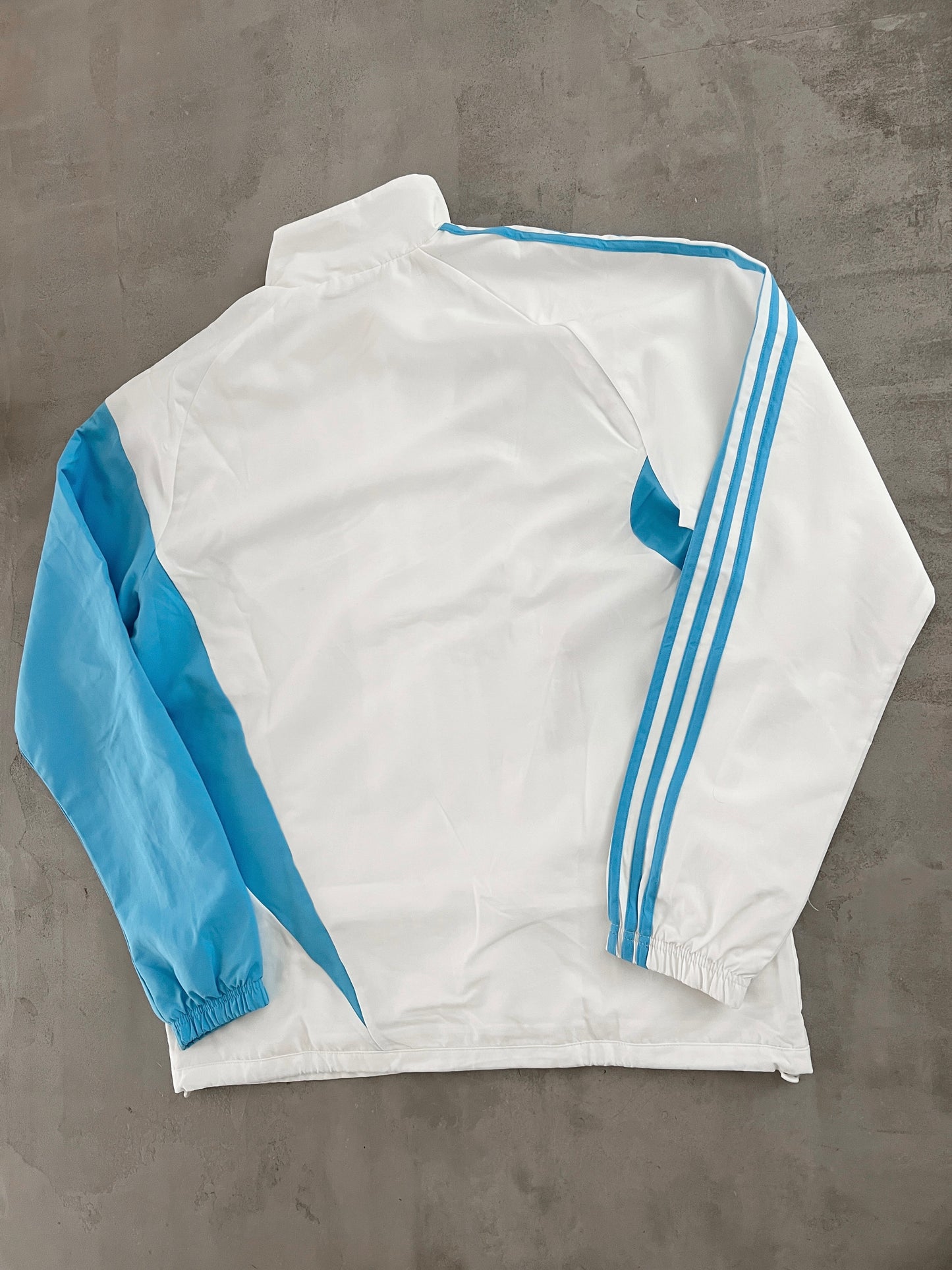 WHITE MARSEILLE TRACK JACKET - 2000S - L/XL