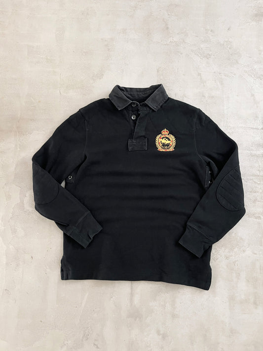 BLACK POLO RALPH LAUREN LONGSLEEVE - 2000S - M