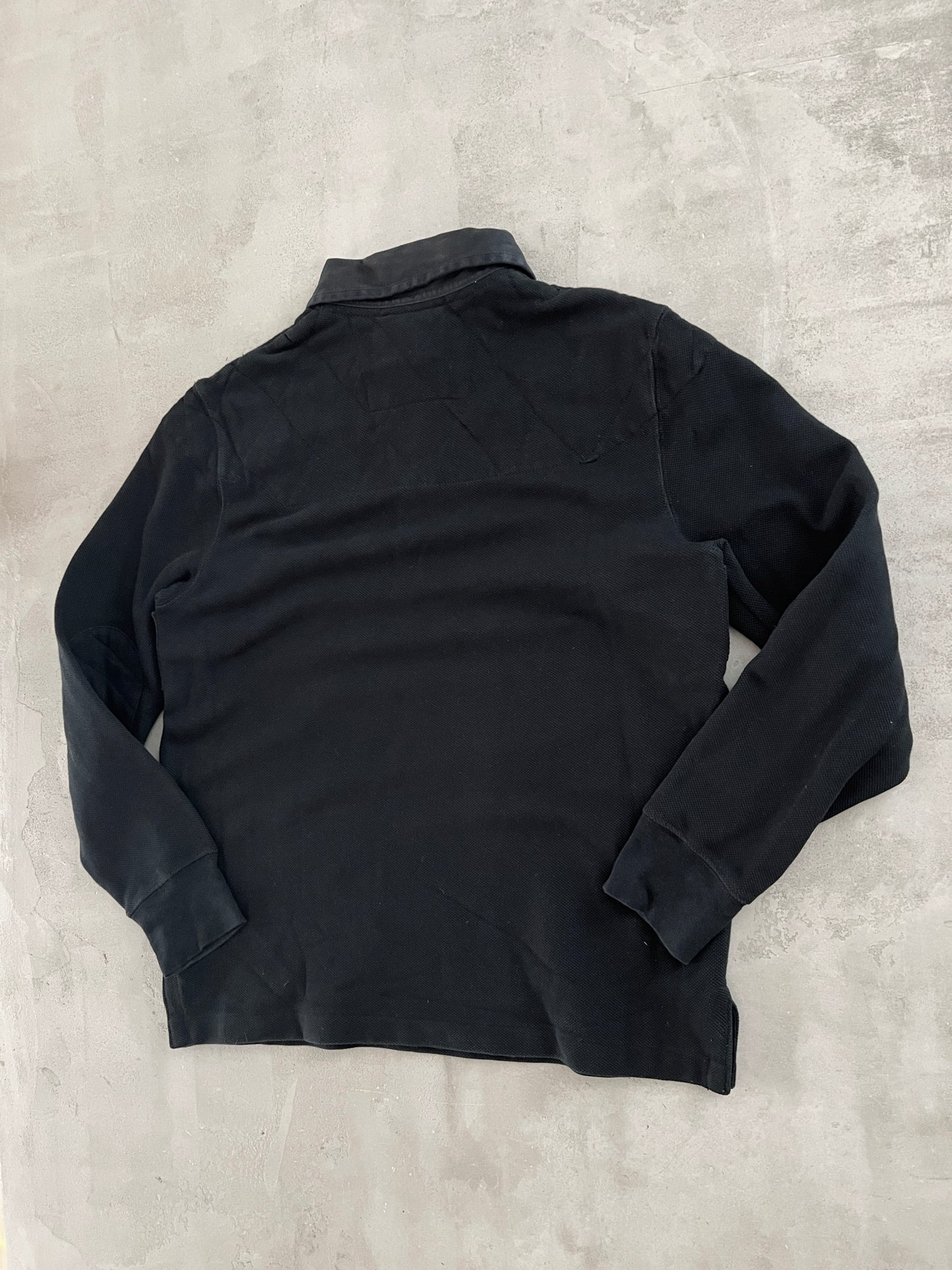 BLACK POLO RALPH LAUREN LONGSLEEVE - 2000S - M