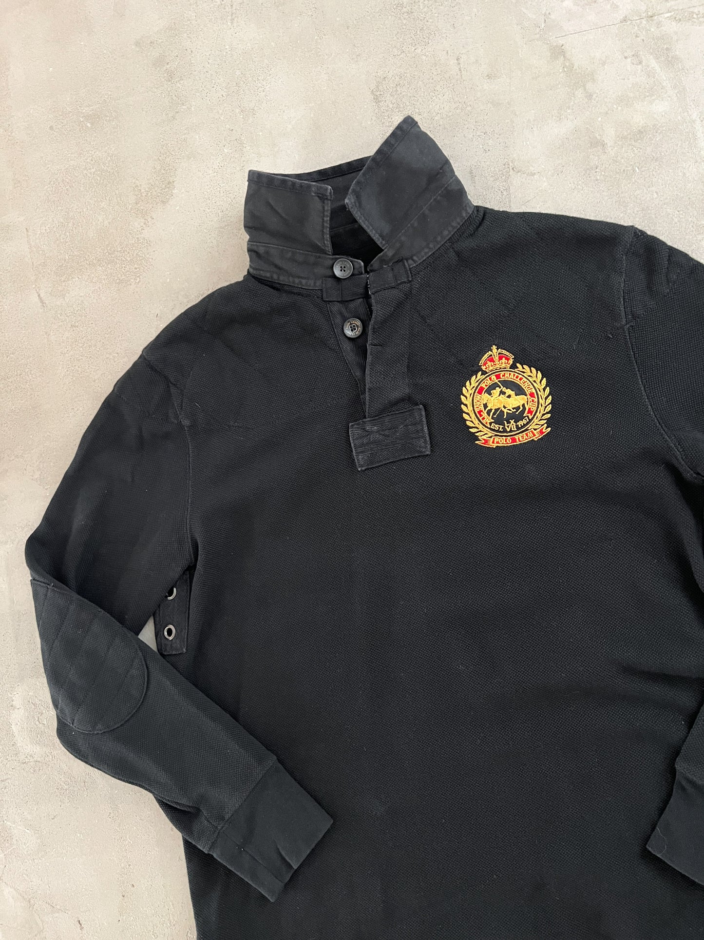 BLACK POLO RALPH LAUREN LONGSLEEVE - 2000S - M