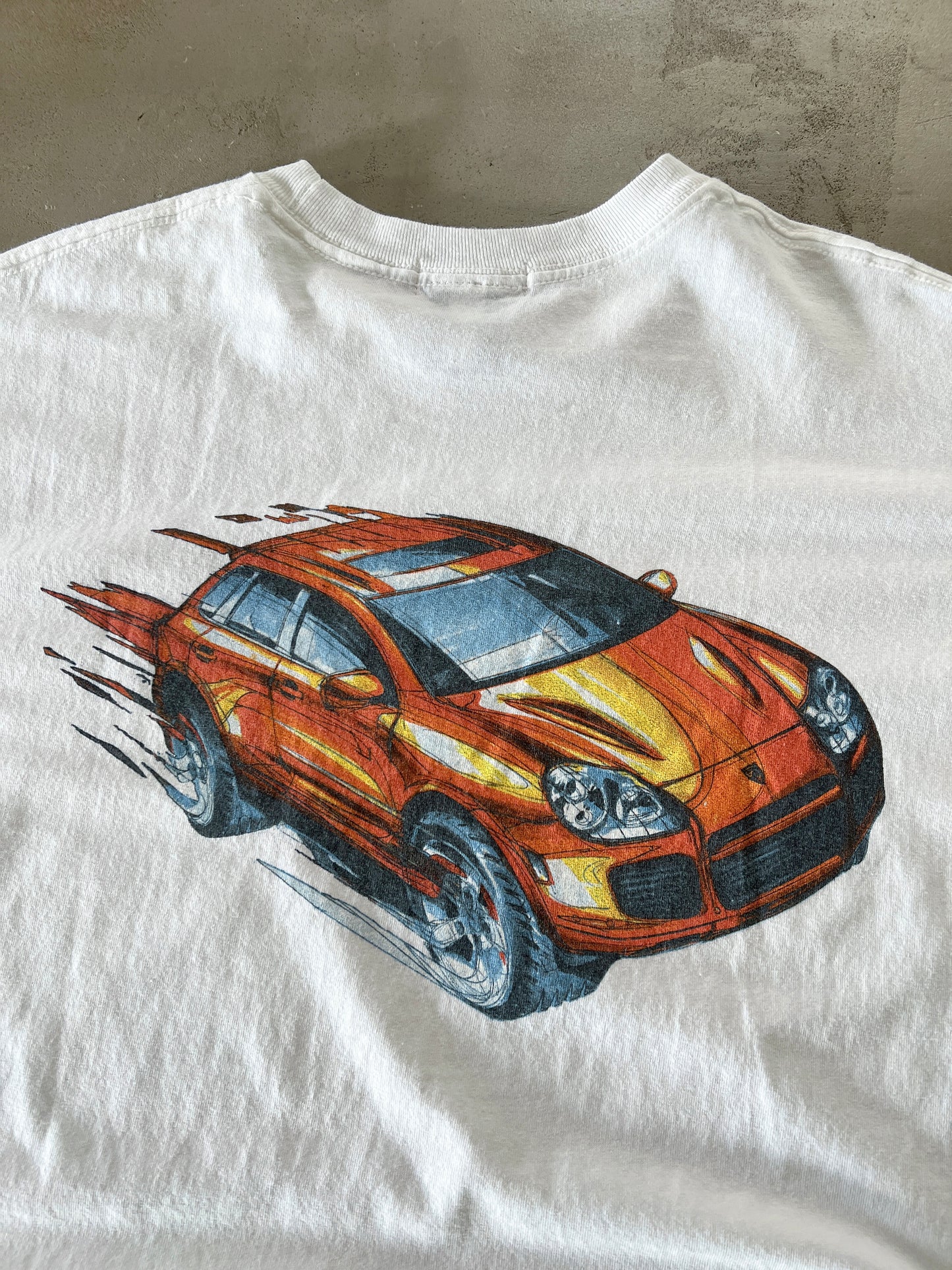 WHITE PORSCHE CAYENNE TEE - 2000S - L