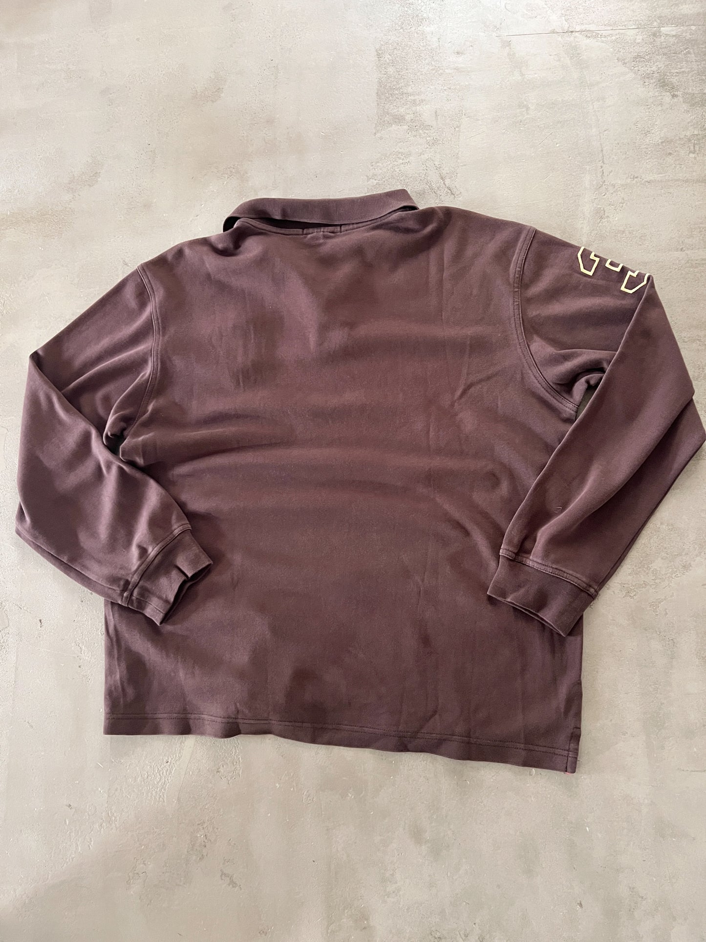 MOCHA POLO RALPH LAUREN LONGSLEEVE - 2000S - M