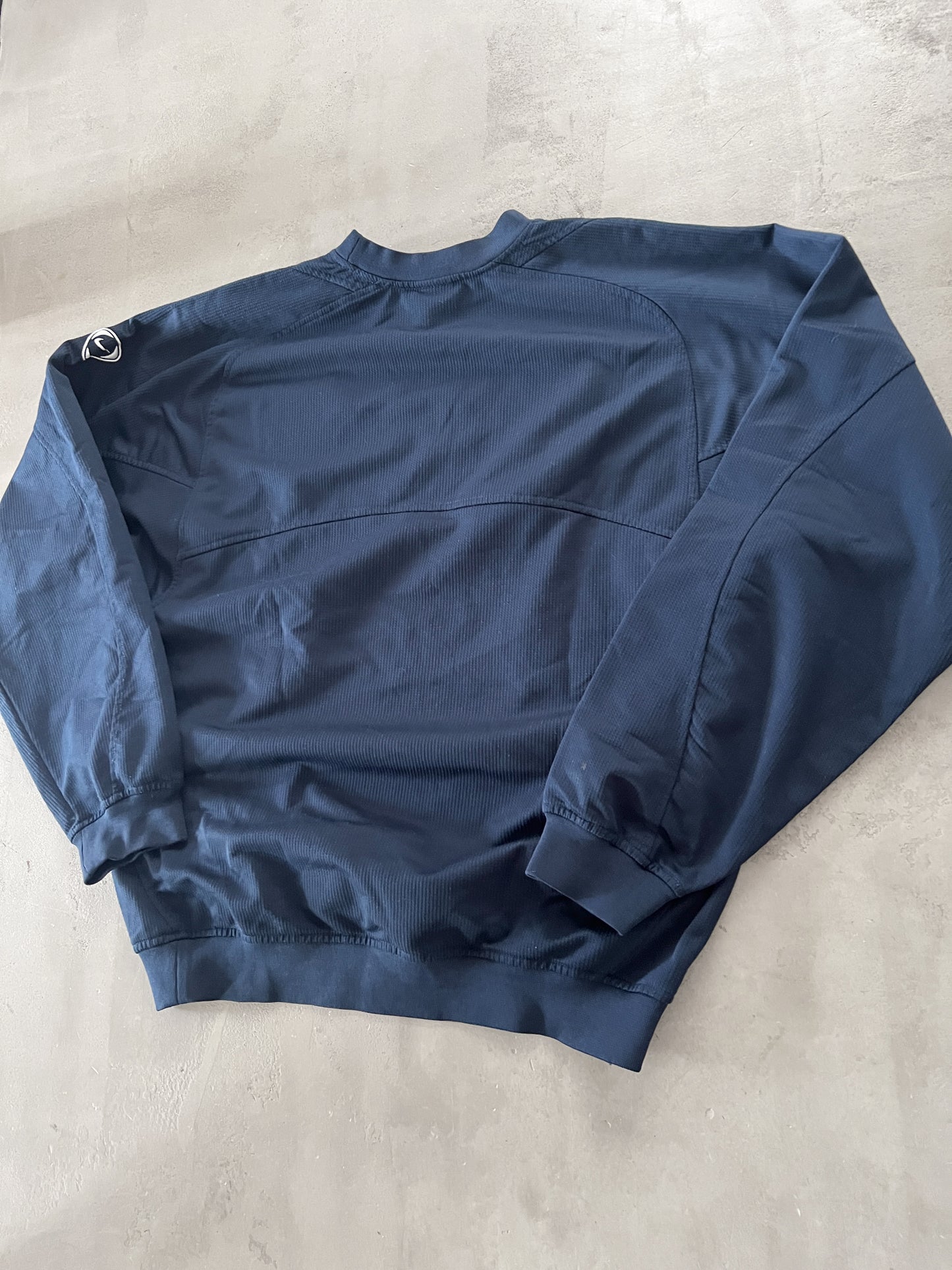 NAVY ATHLETICO MADRID NIKE SWEATER - 2000S - L