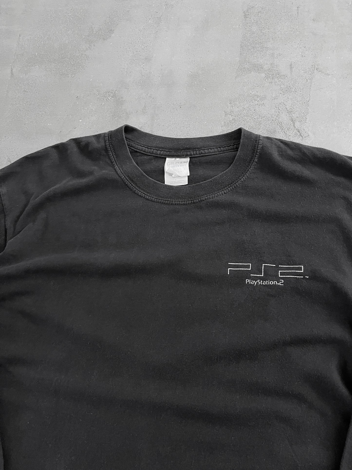 BLACK PLAYSTATION 2 LONGSLEEVE - 2000S - M