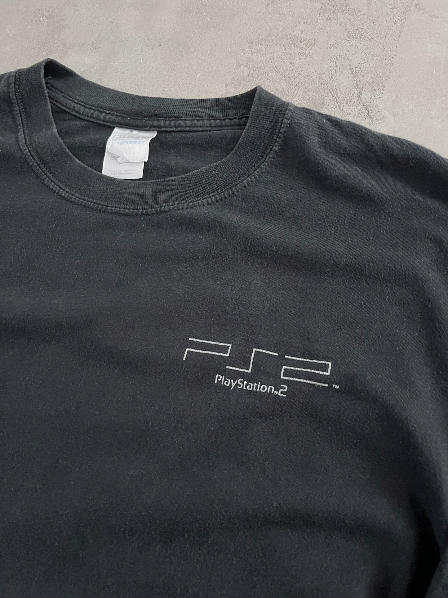 BLACK PLAYSTATION 2 LONGSLEEVE - 2000S - M