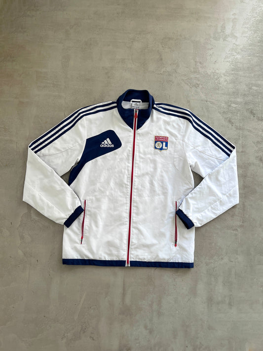 WHITE OLYMPIQUE LYON TRACK JACKET - 2000S - L