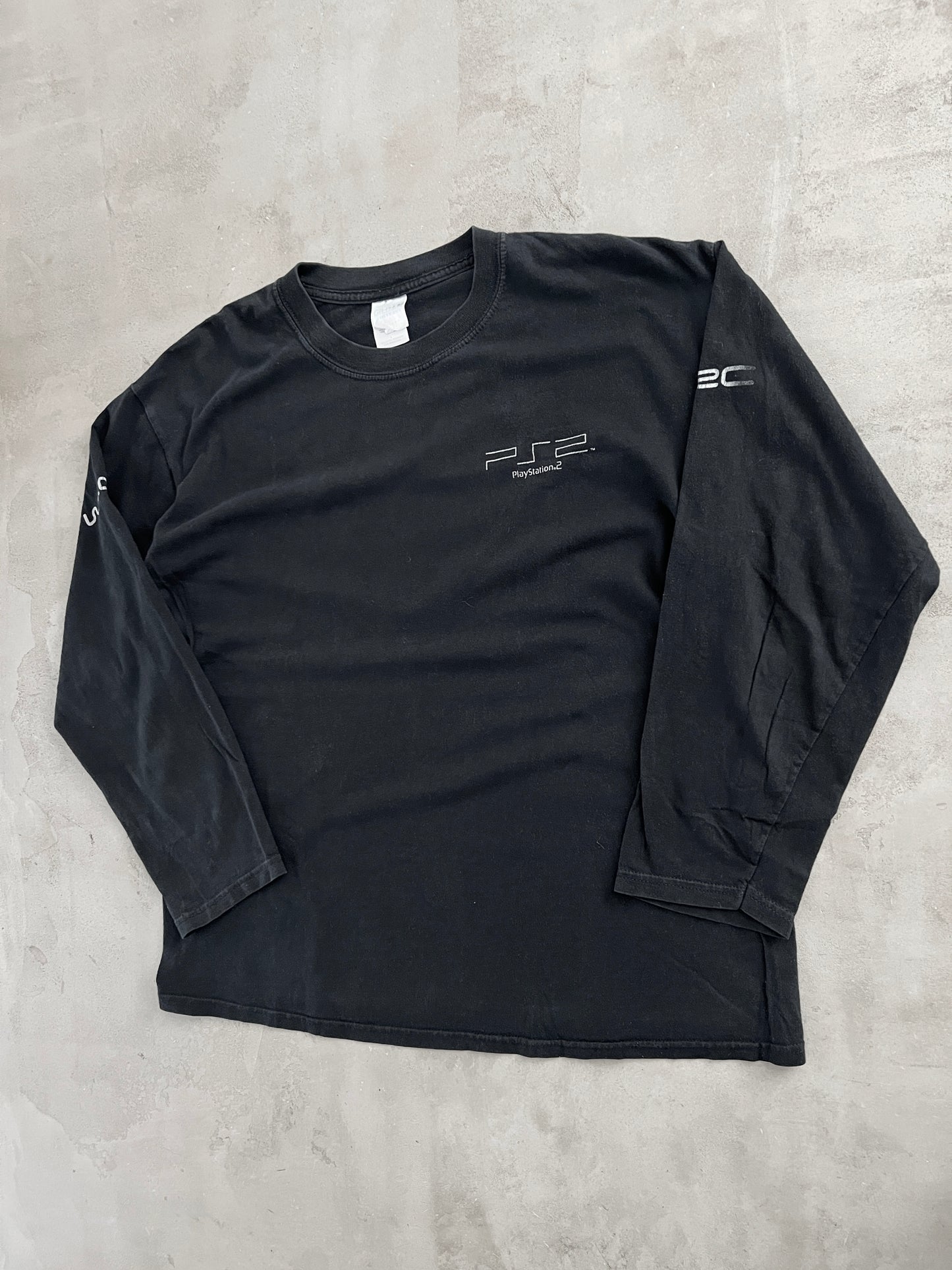 BLACK PLAYSTATION 2 LONGSLEEVE - 2000S - M