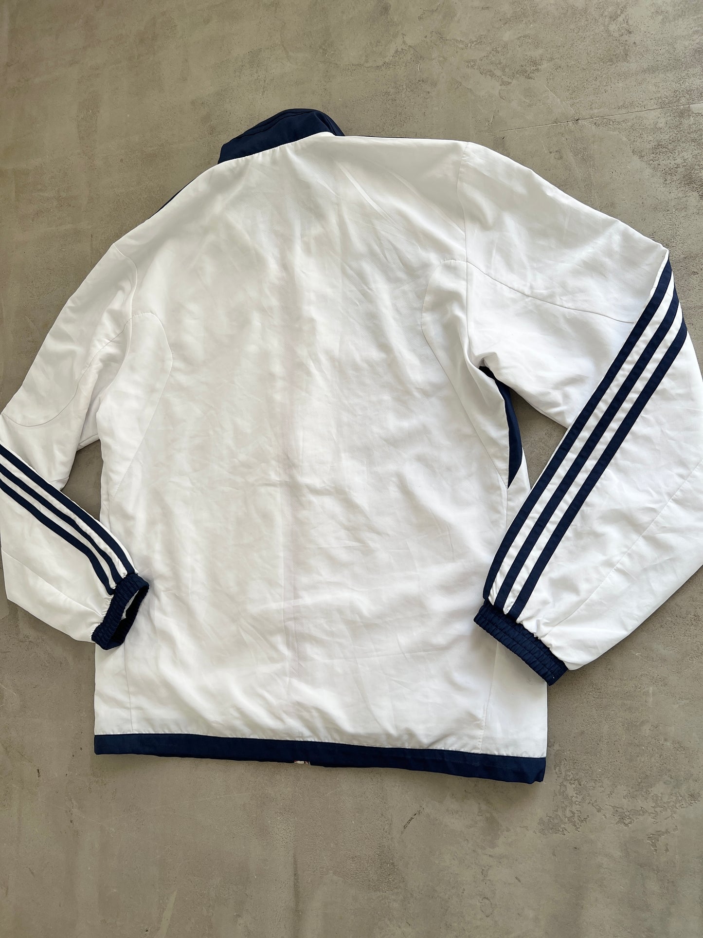 WHITE OLYMPIQUE LYON TRACK JACKET - 2000S - L