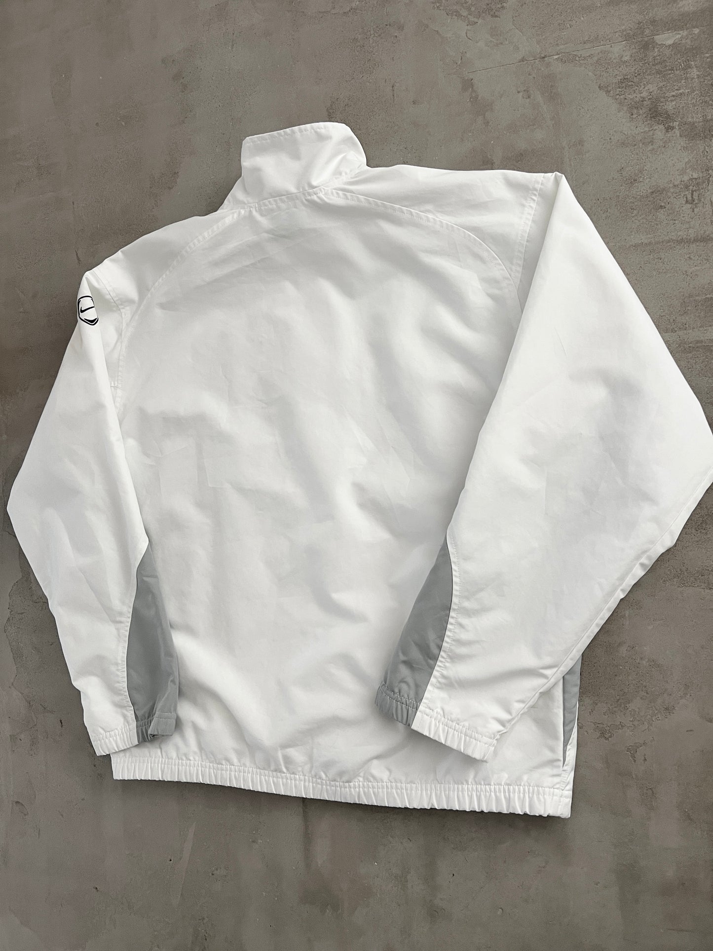 WHITE MANCHESTER UNITED NIKE JACKET - 2000S - L