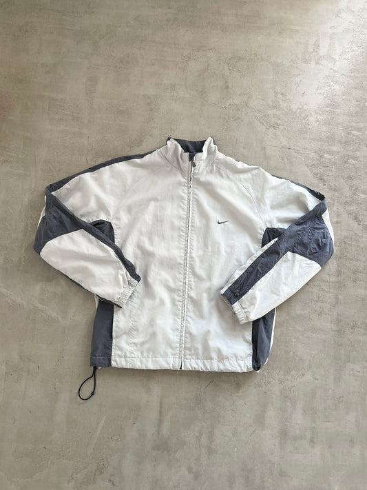 GREY NIKE TRACK JACKET - 2000S - M