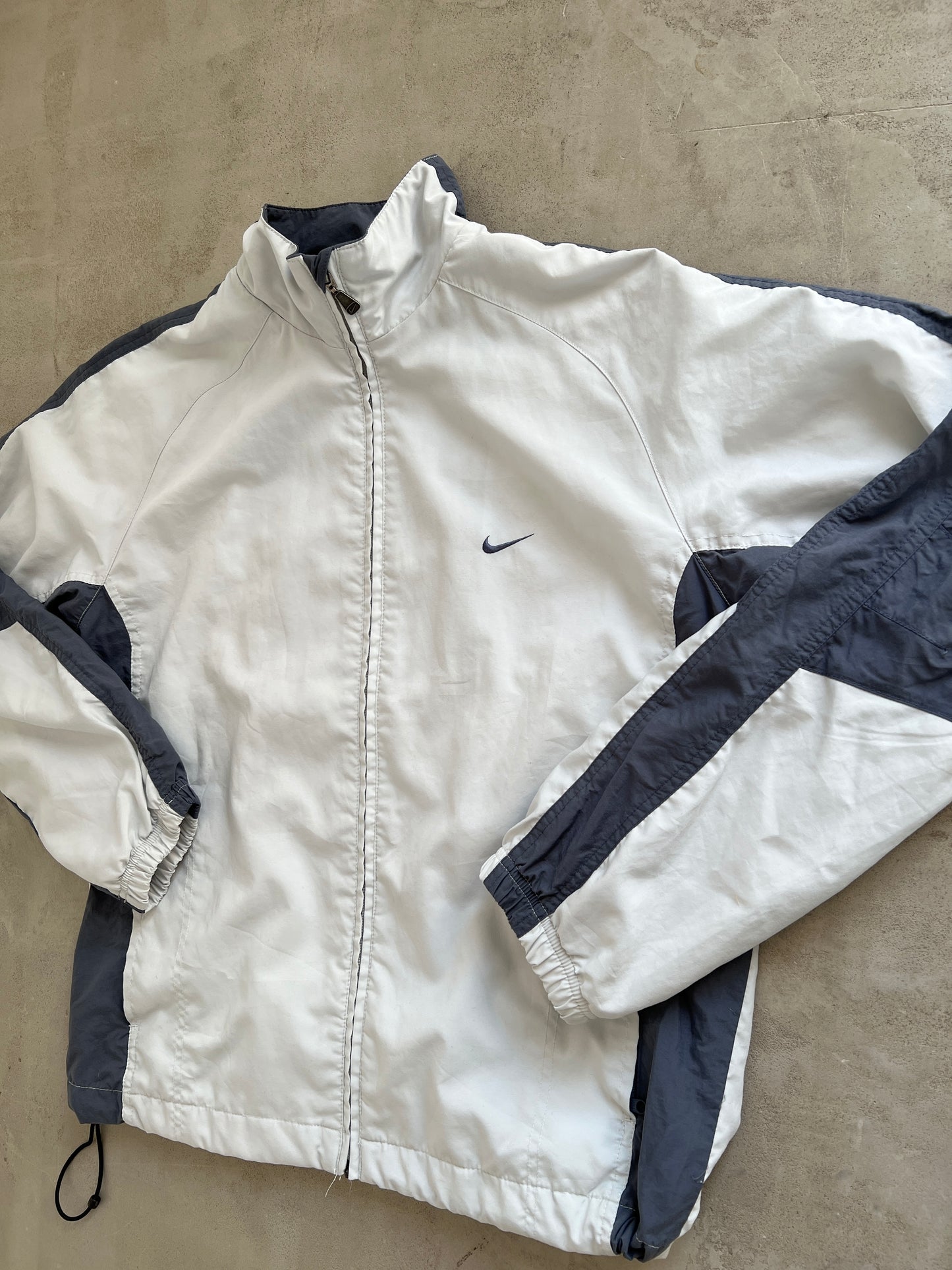 GREY NIKE TRACK JACKET - 2000S - M