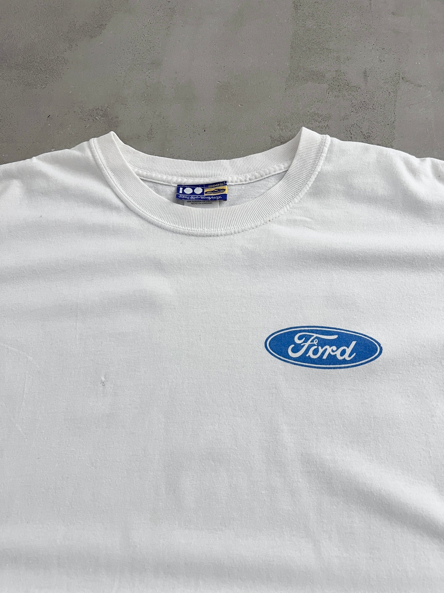WHITE FORD CONTINENTAL TEE - 2000S - XL
