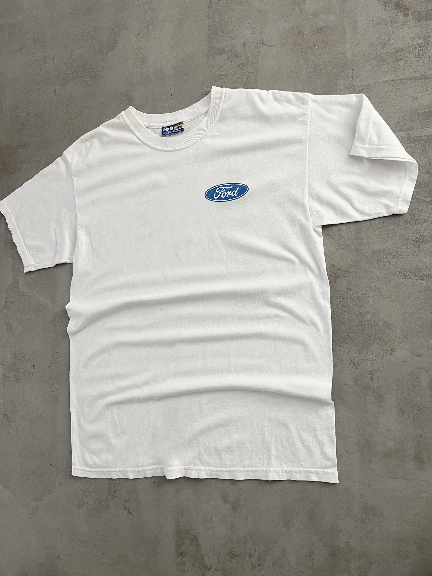 WHITE FORD CONTINENTAL TEE - 2000S - XL