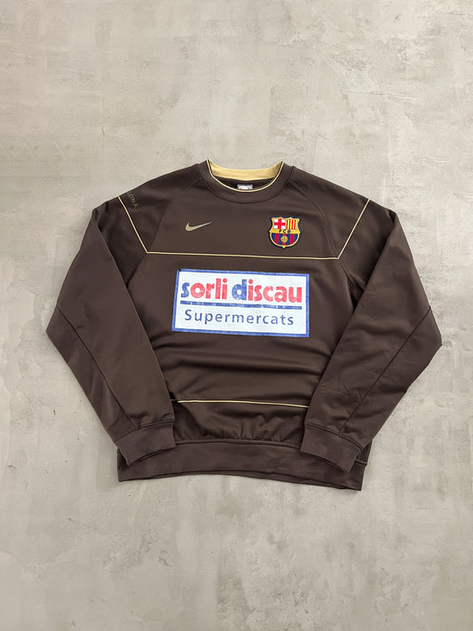 MOCHA FC BARCELONA NIKE SWEATER - 2000S - M