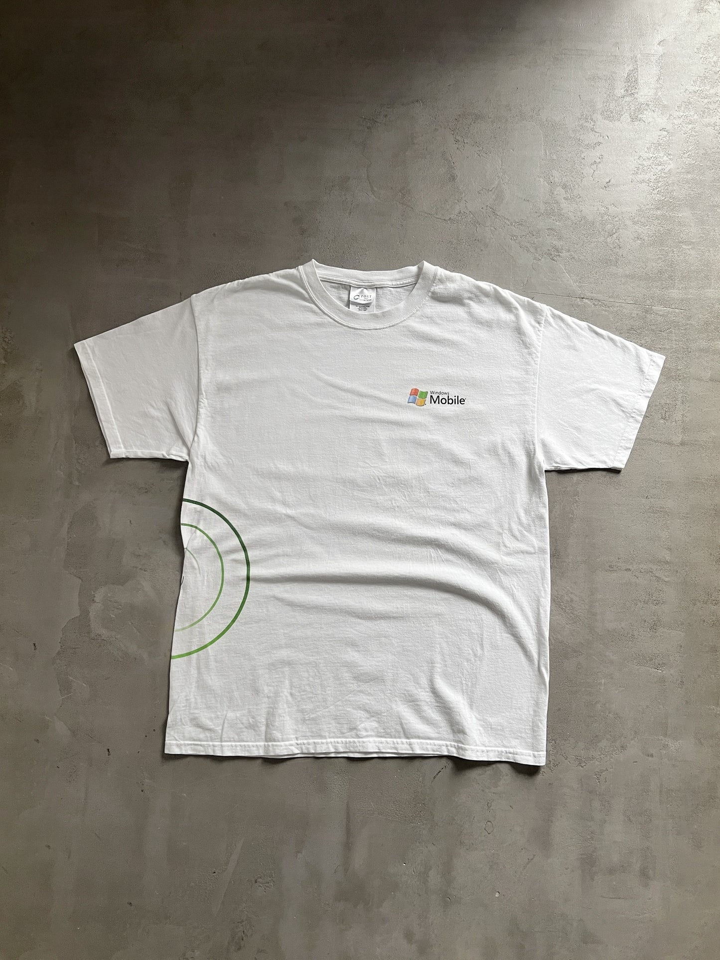 WHITE MICROSOFT WINDOWS PROMO TEE - 1990S - XL