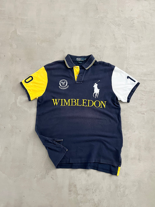 NAVY RALPH LAUREN WIMBLEDON POLO - 2000S - L
