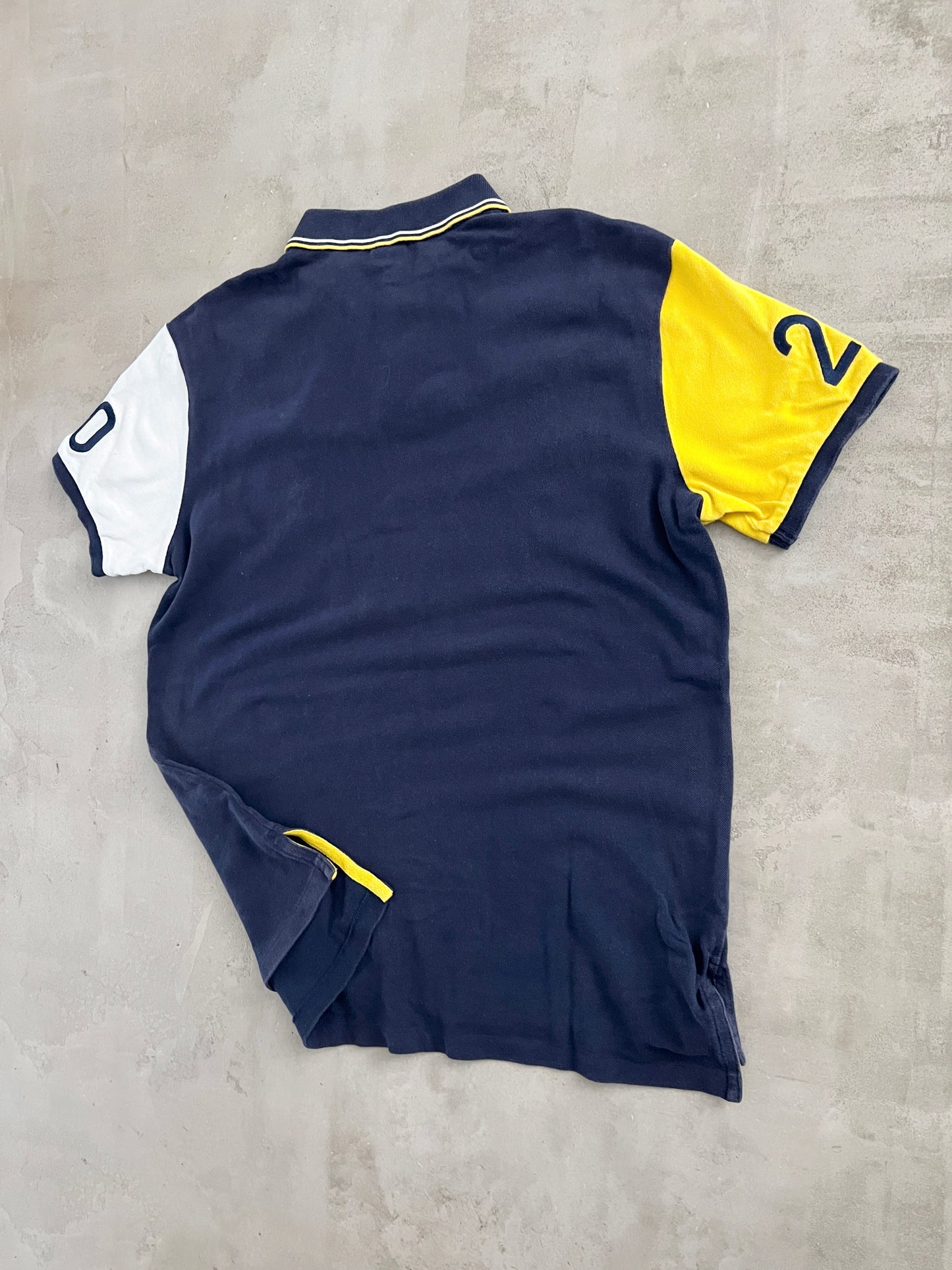 NAVY RALPH LAUREN WIMBLEDON POLO - 2000S - L