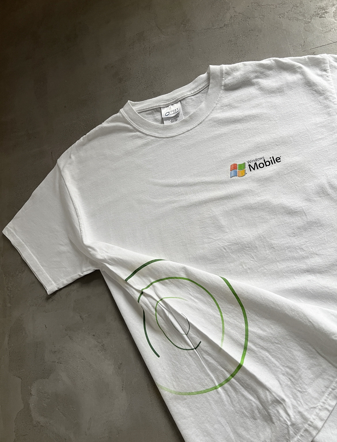 WHITE MICROSOFT WINDOWS PROMO TEE - 1990S - XL