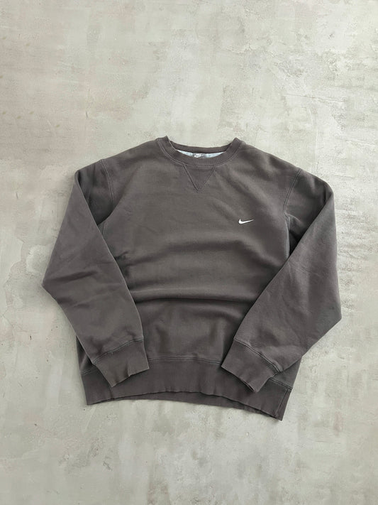 GREY/MOCHA NIKE SWEATER - 2000S - L