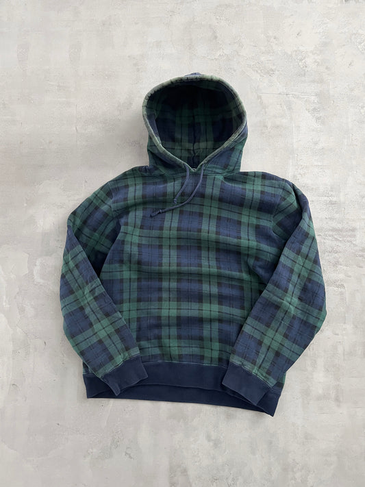 GREEN/NAVY RALPH LAUREN HOODIE - 2000S - L