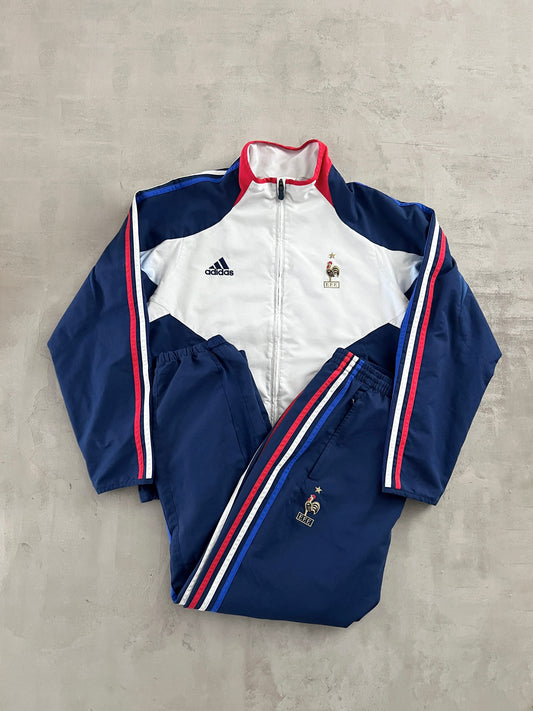 WHITE/NAVY FRANCE TRACKSUIT - 2000S - L