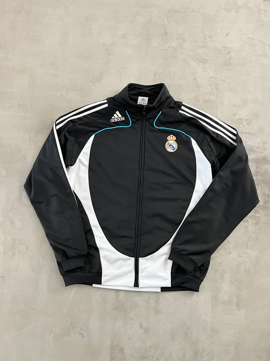 BLACK REAL MADRID TRACK JACKET - 2000S - L/XL