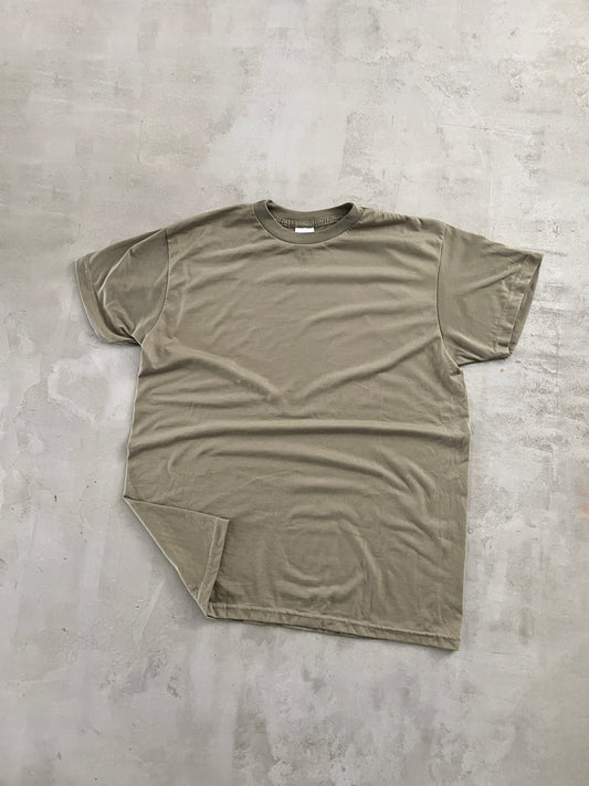 KHAKI ARMY TEE - 1990S - L/XL