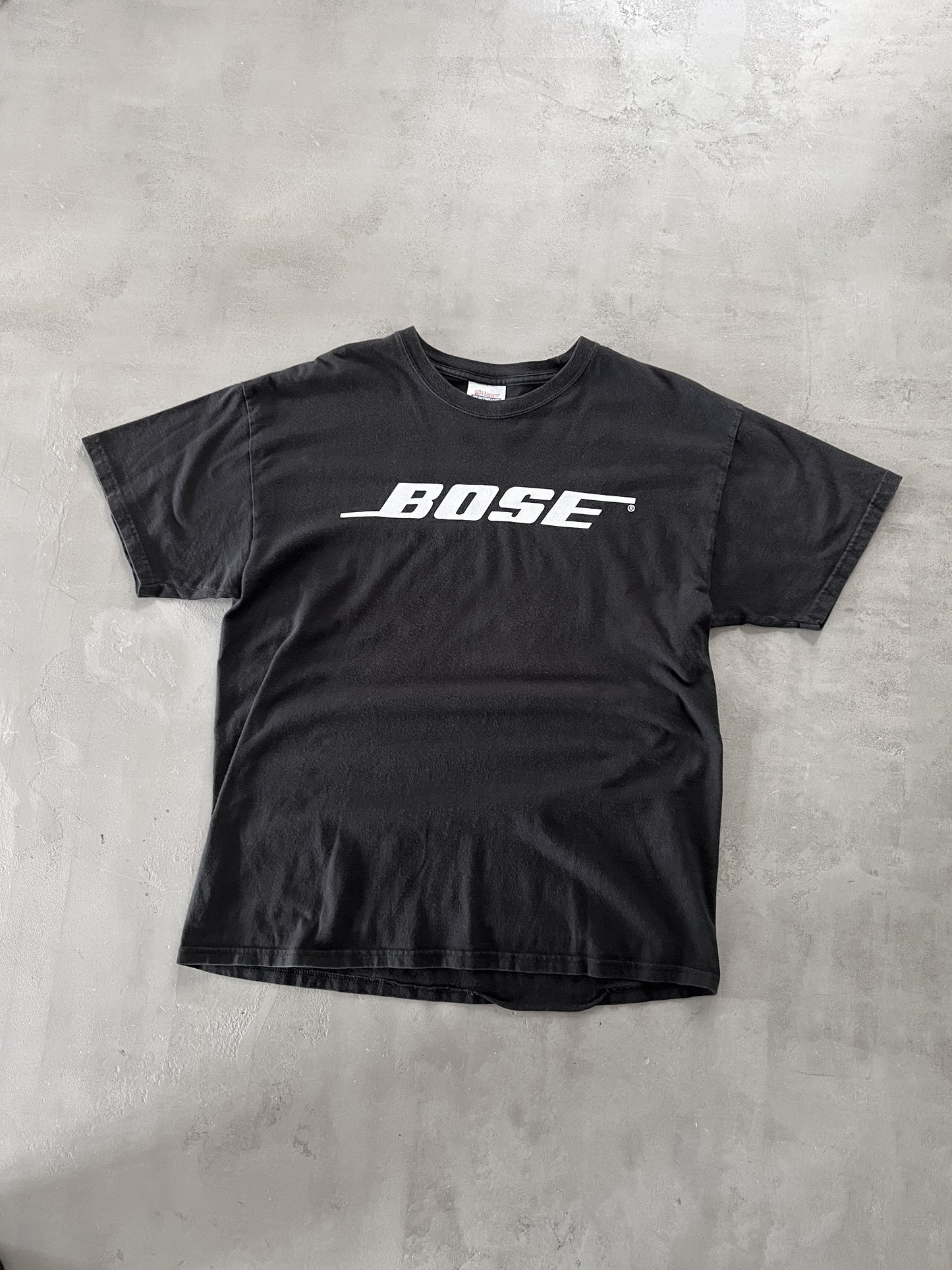 BLACK BOSE PROMO TEE - 1990S - L