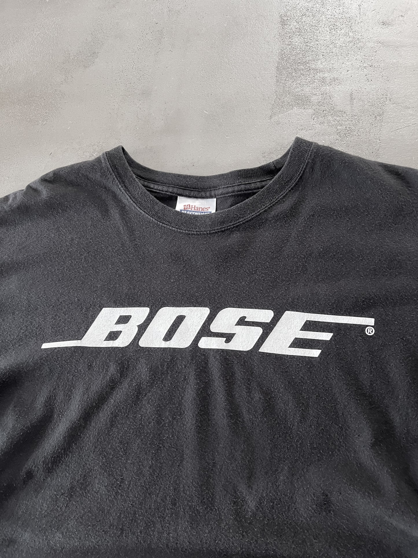BLACK BOSE PROMO TEE - 1990S - L