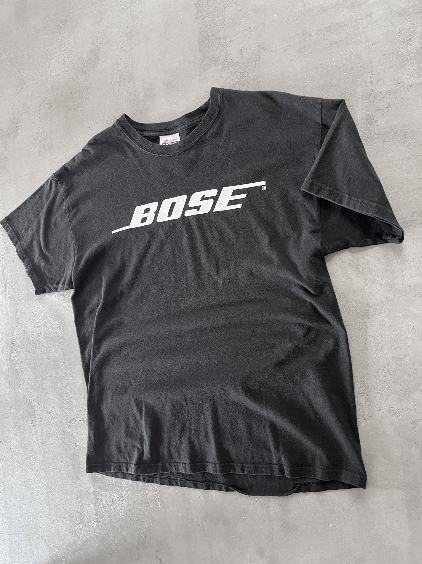 BLACK BOSE PROMO TEE - 1990S - L