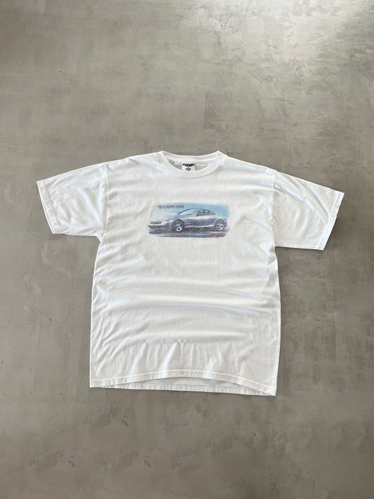 WHITE MERCEDES BENZ SL TEE - 2000S - L