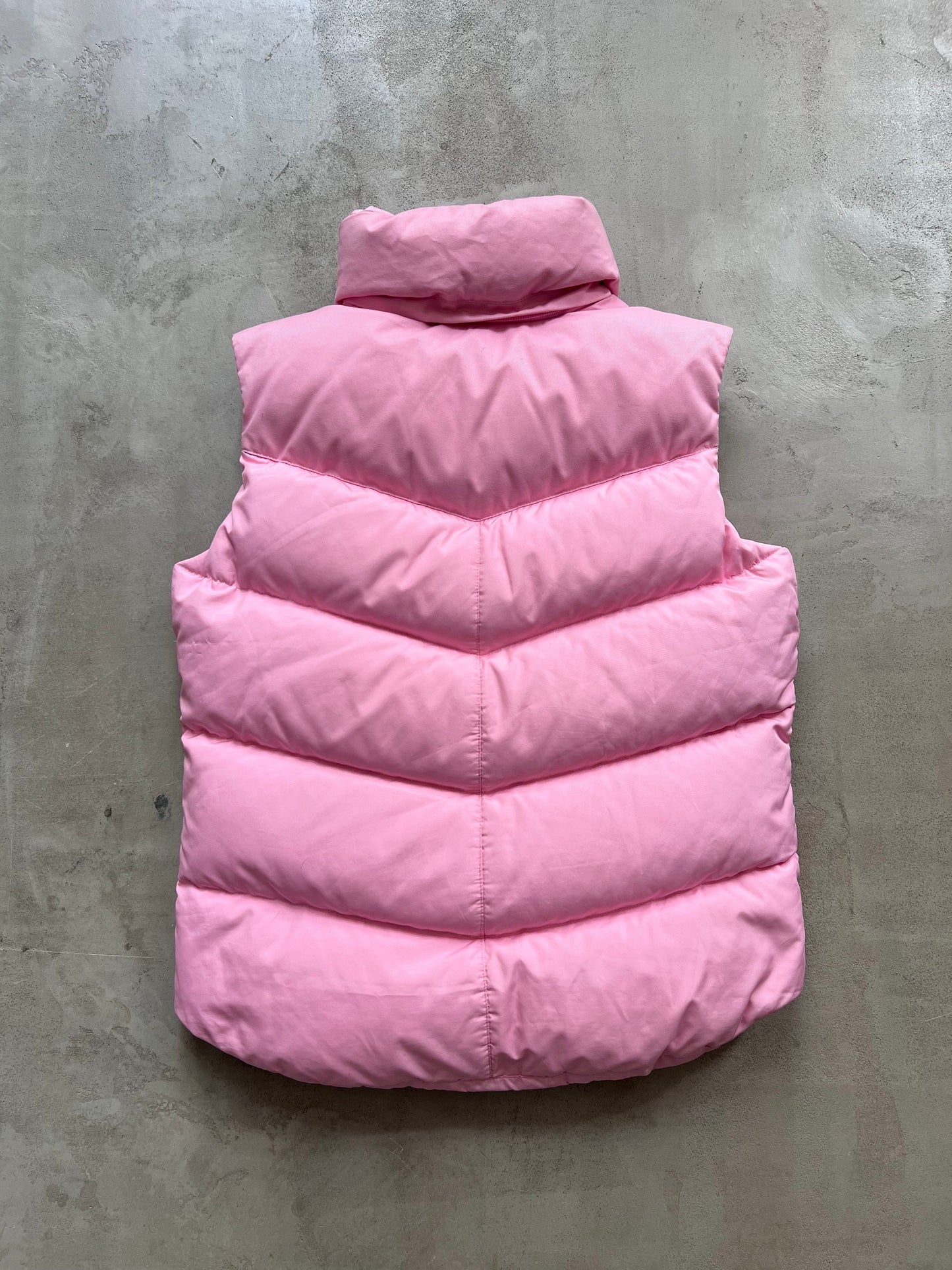 PINK NIKE PUFFER VEST - 2000S - WOMENS XL