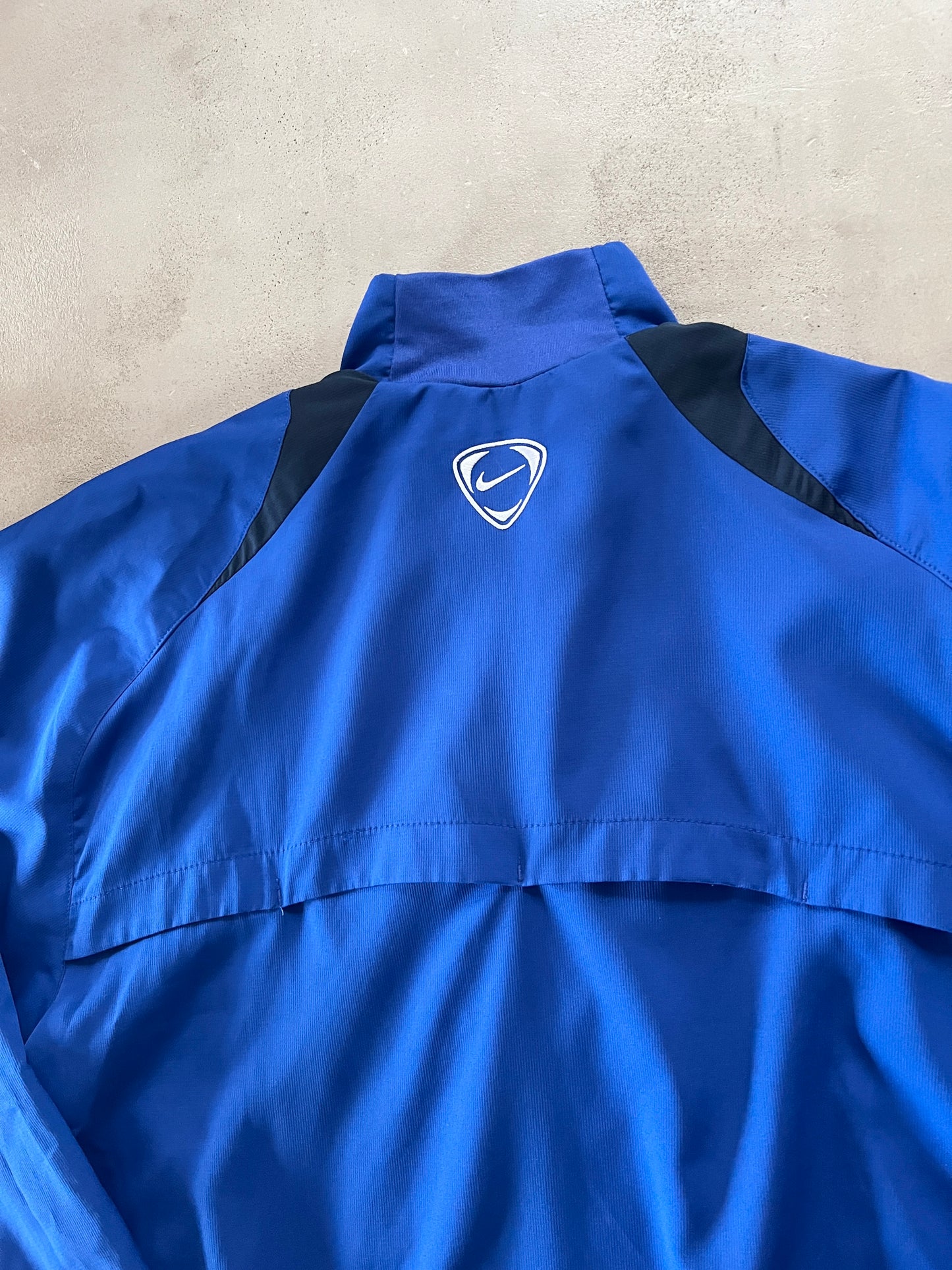 BLUE MANCHESTER UNITED NIKE JACKET - 2000S - L