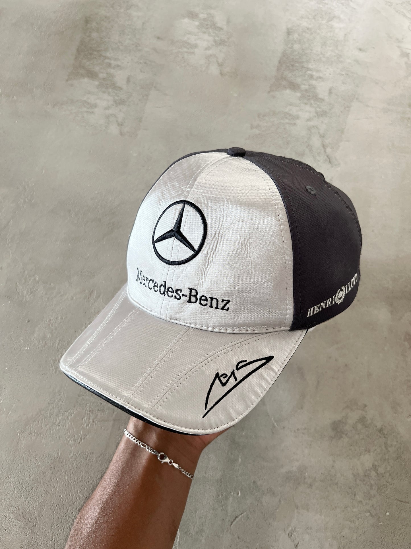 SILVER MERCEDES BENZ RACING CAP - 2000S