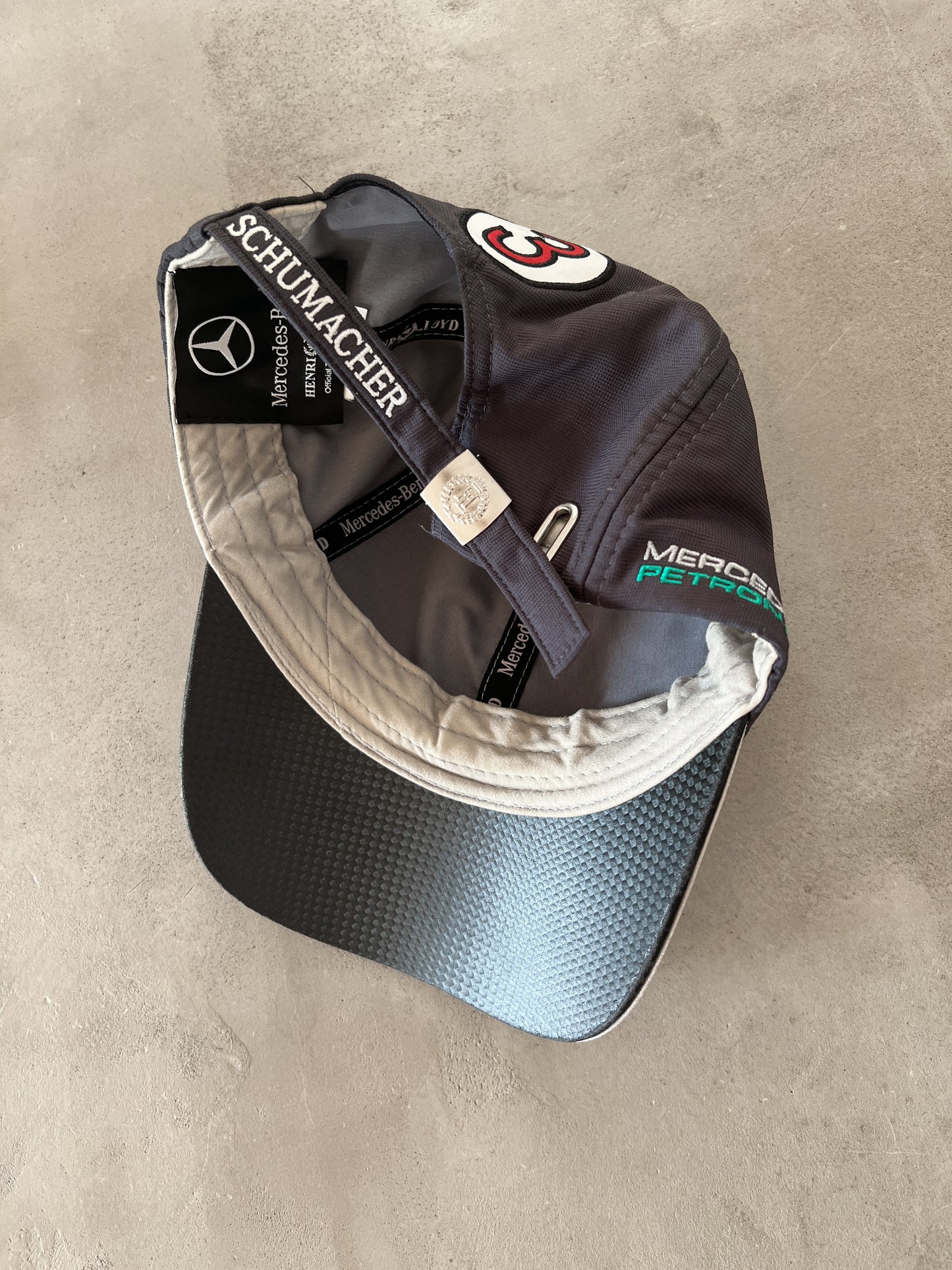 SILVER MERCEDES BENZ RACING CAP - 2000S