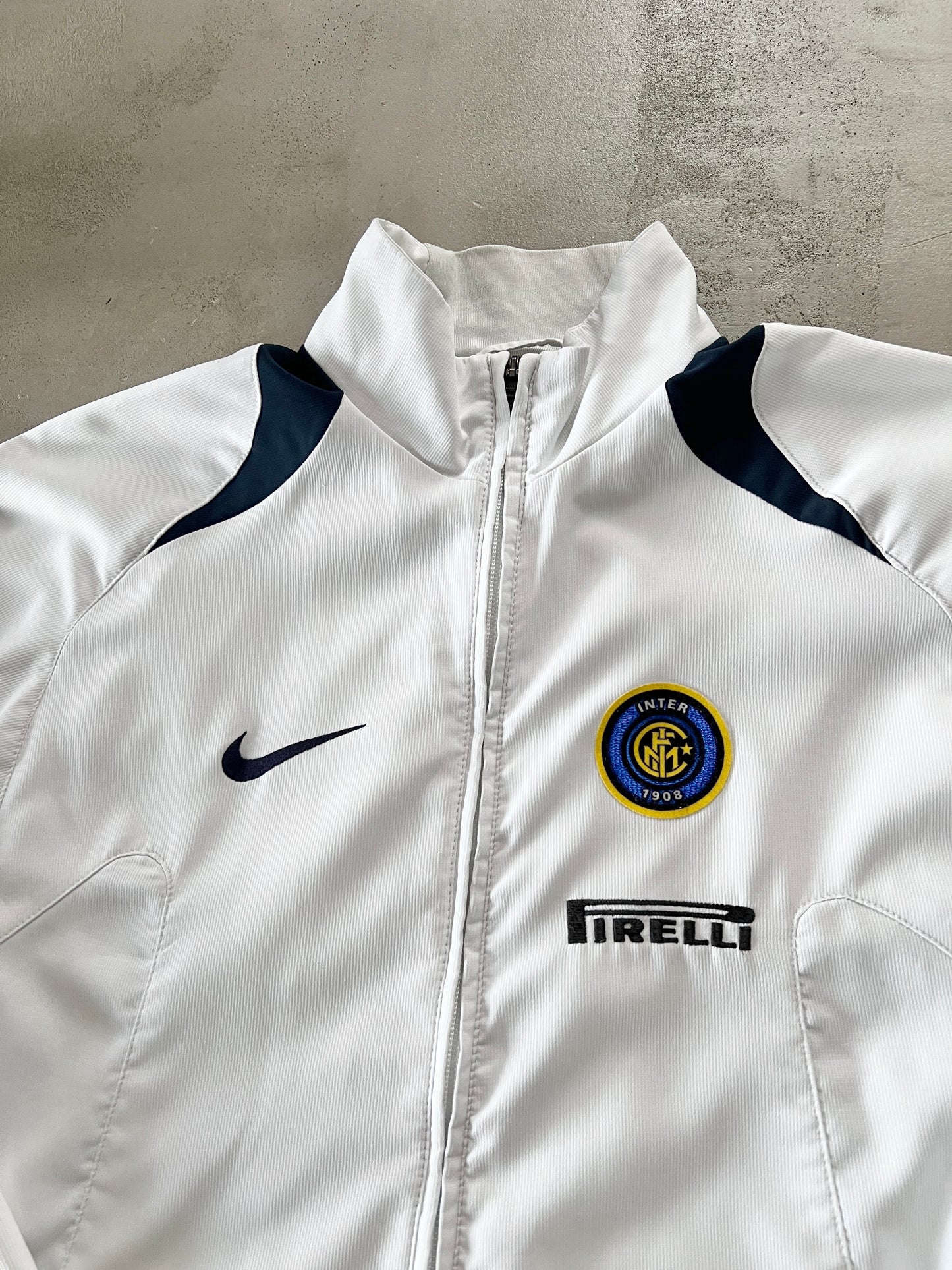 WHITE INTER MILAN NIKE JACKET - 2000S - S/M