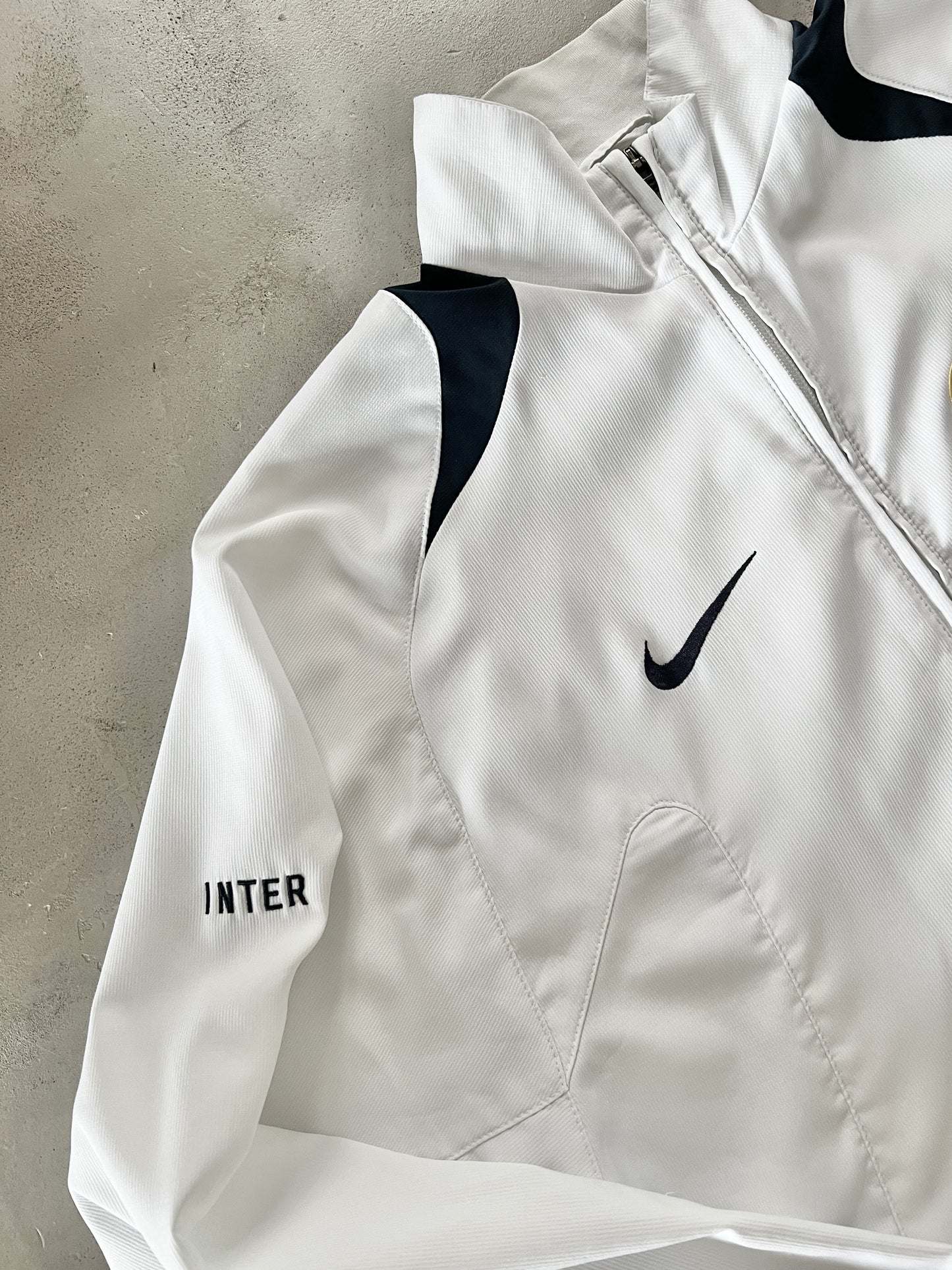WHITE INTER MILAN NIKE JACKET - 2000S - S/M