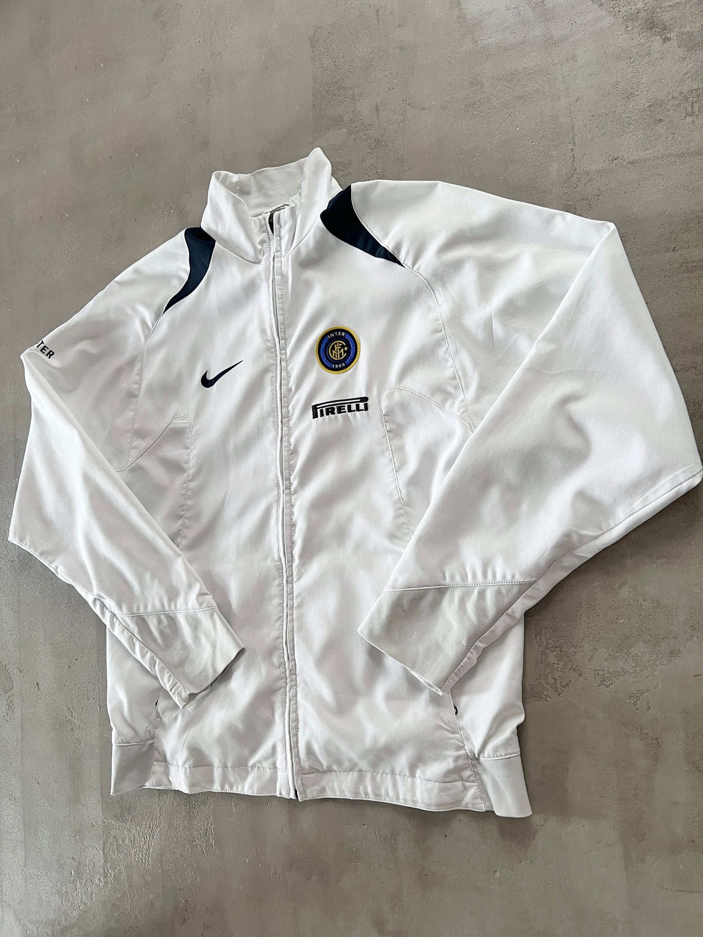 WHITE INTER MILAN NIKE JACKET - 2000S - S/M