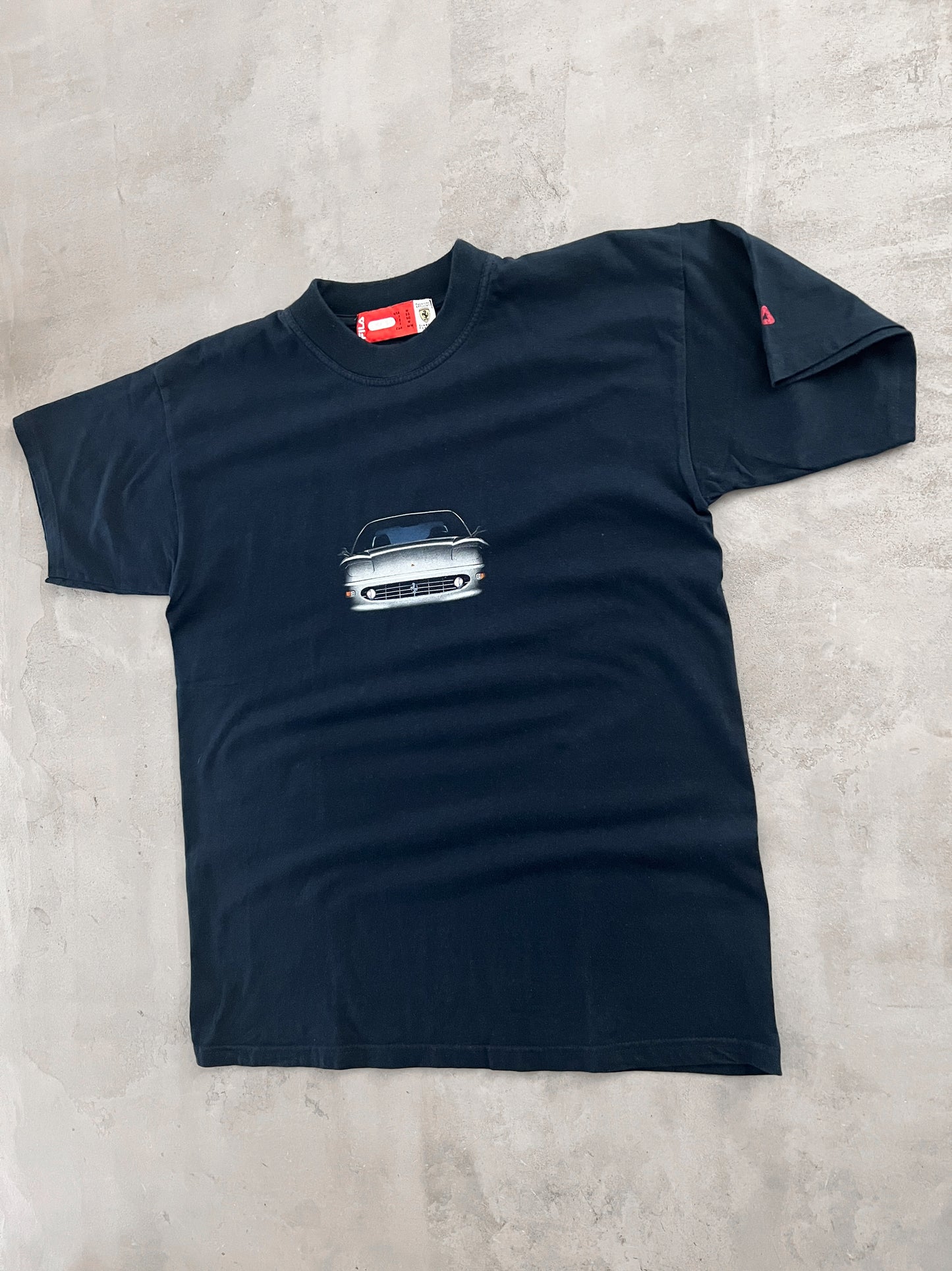NAVY FERRARI 550 MARANELLO TEE - 1990S - L