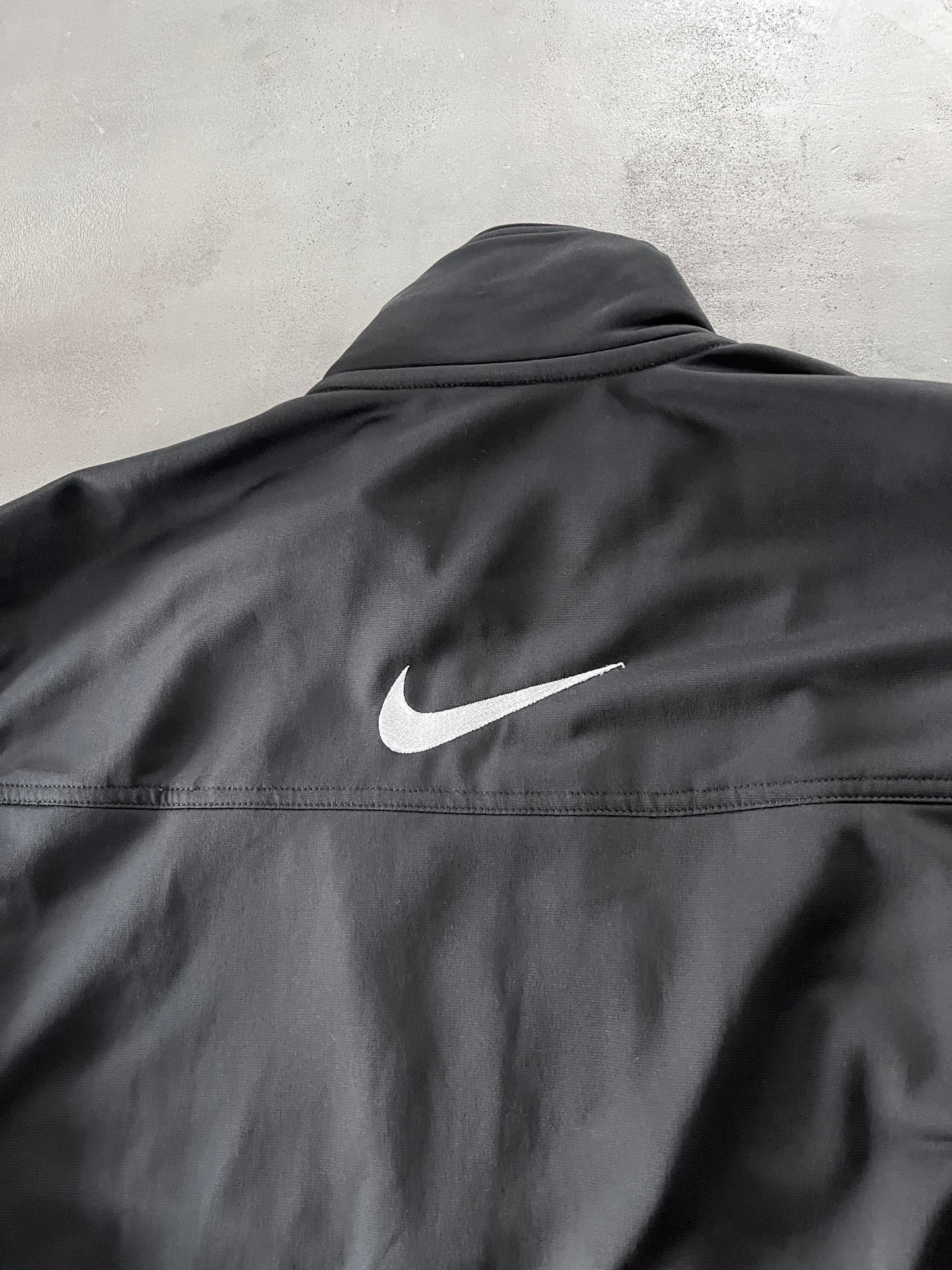 BLACK NIKE TRACK JACKET - 2000S - XL/L