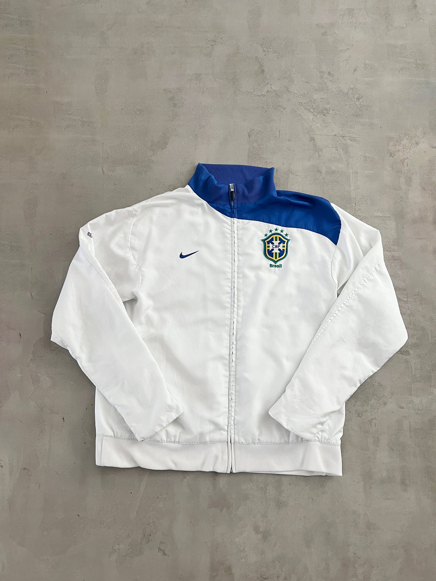WHITE BRAZIL NIKE JACKET - 2000S - L